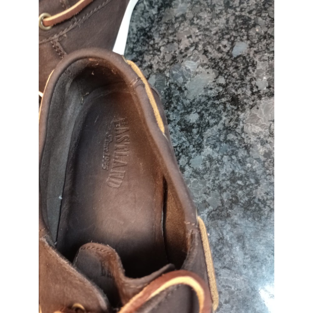 Eastland Men 9D Yarmouth Slip On Deck Boat Moc Shoes Brown Nubuck Memory Foam - Picture 6 of 8